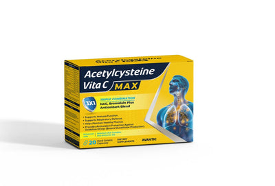 Avantic Acetylcysteine Vita C MAX® | NAC, Bromelain & Selenium ACE-Zinc D3™ – Glutathione, Antioxidant & Immune Support