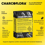 Avantic Charcoflora Capsules | Activated Charcoal, Probiotics & Prebiotic Fiber – 30 Capsules