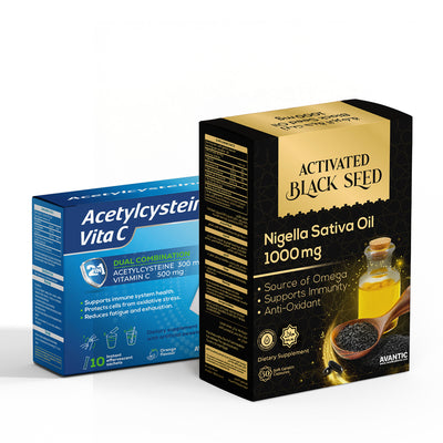 Avantic Immune Duo | Activated Black Seed + Acetylcysteine Vita C