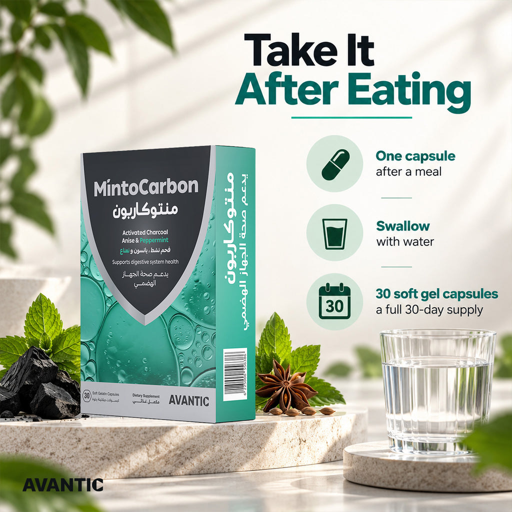 MintoCarbon – How to use: one capsule after a meal with water [en]