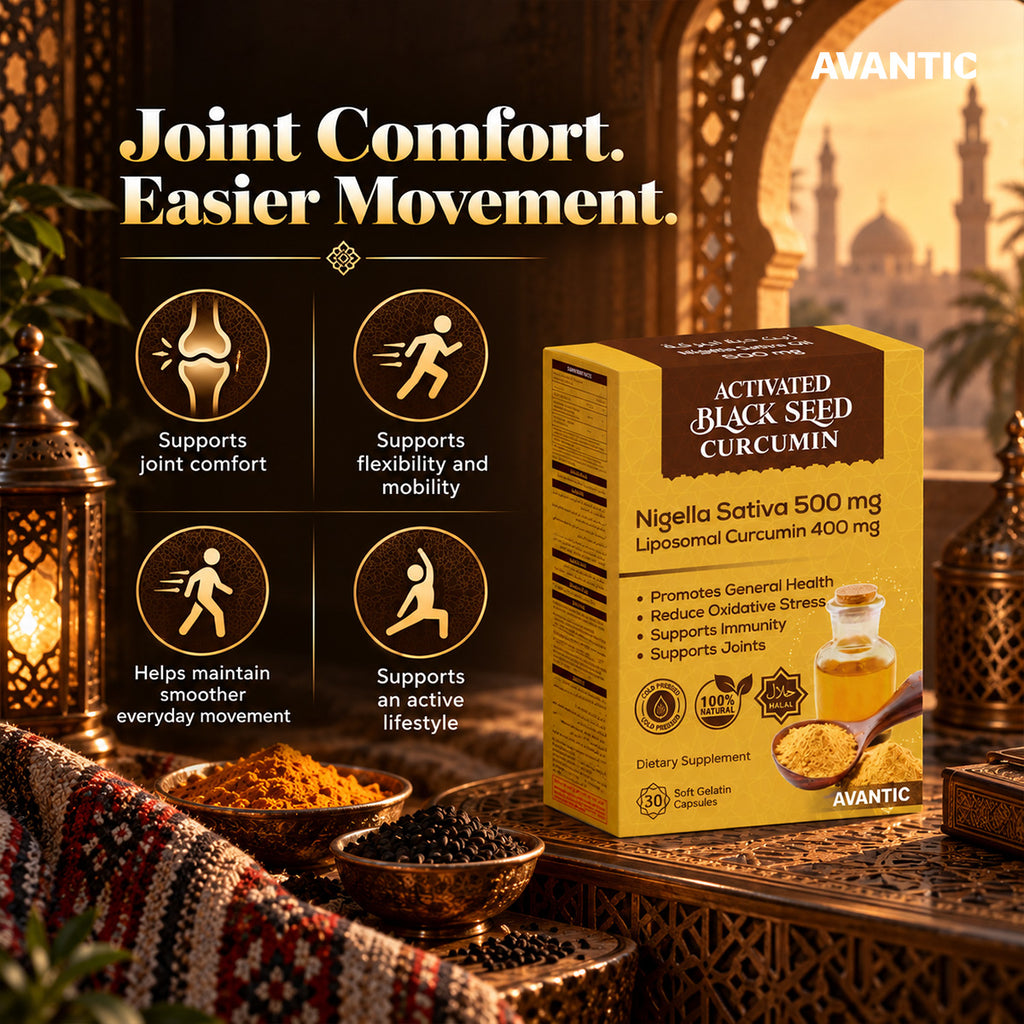Activated Black Seed Curcumin – Supports joint comfort, flexibility and mobility [en]