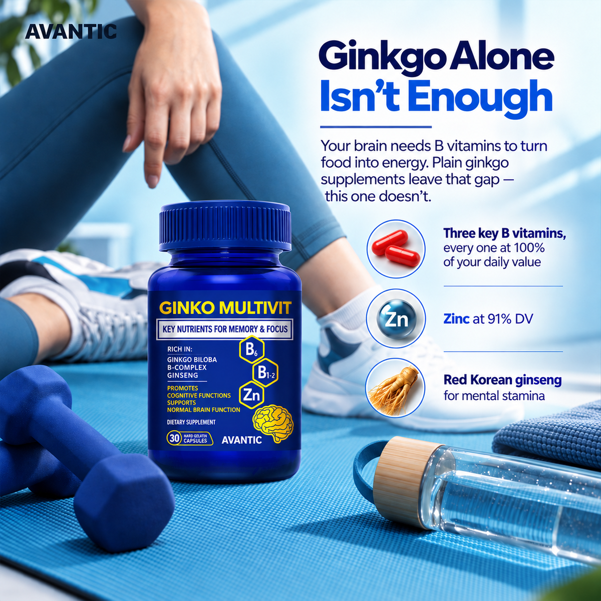 Ginko Multivit – Ginkgo alone isn't enough: B vitamins, zinc and red Korean ginseng [en]