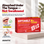Optimelt B12 – Absorbed under the tongue, not swallowed [en]