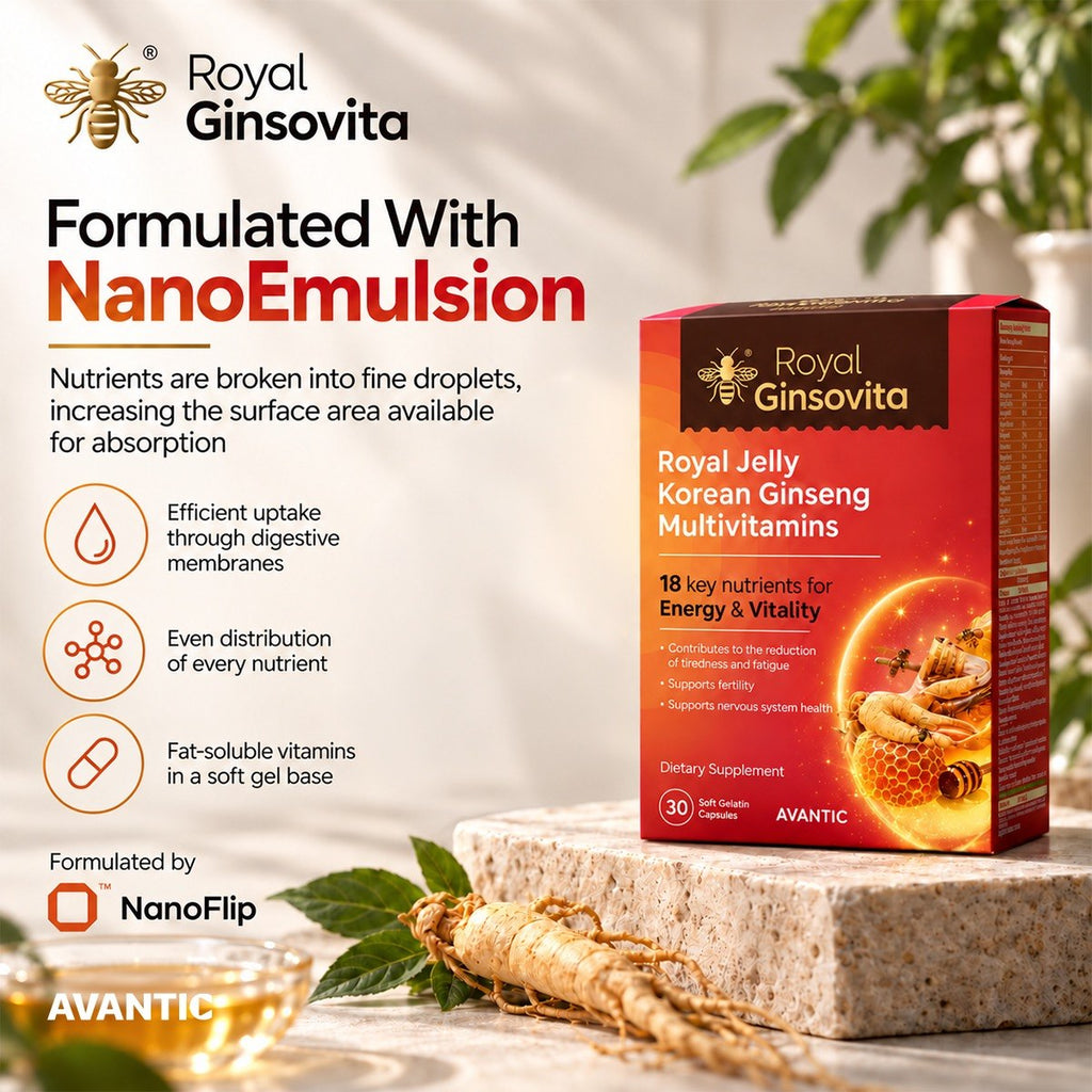 Royal Ginsovita – Formulated with NanoEmulsion by NanoFlip for better absorption [en]