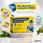 Acetylcysteine Vita C MAX – Triple combination: NAC, bromelain and antioxidant blend [en]