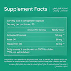 Avantic MintoCarbon Digestive Support | Activated Charcoal, Peppermint & Anise Oil