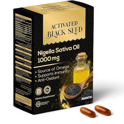 Avantic Activated Black Seed Oil 1000mg | Immune Support Softgels