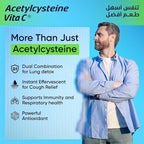 Avantic Acetylcysteine Vita C 300mg + 500mg | Lung & Immune Support